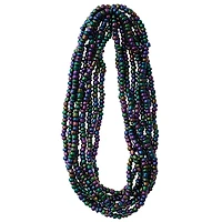 12 Pack: Black Iridescent Glass Seed Beads, 6/0 by Bead Landing™