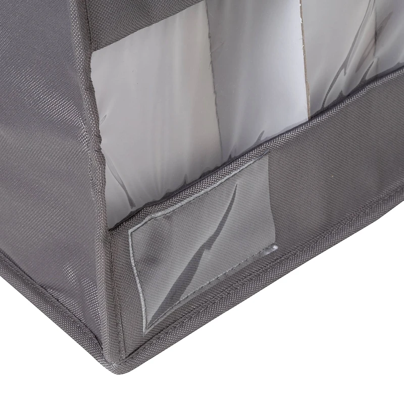 Honey Can Do Gray Stemware Storage Box