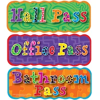 Dowling Magnets® Magnetic Hall Passes, 2 Pack of 3