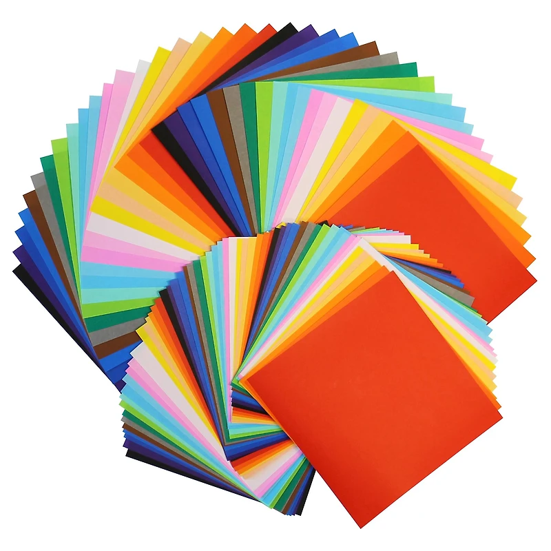 Yasutomo® 6.75" Mixed Solids Origami Paper, 100 Sheets