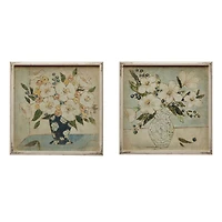 Hello Honey® Distressed Floral Print Wooden Frame Set