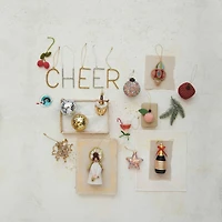 Hello Honey® 5.25" Glass Champagne Bottle Ornament with Bow