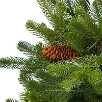 3.5ft. Pre-Lit Yukon Mountain Fir Artificial Christmas Tree in Planter