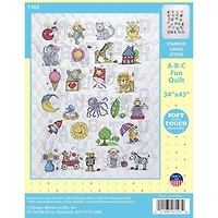 Design Works™ ABC Fun Stamped Quilt Cross Stitch Kit