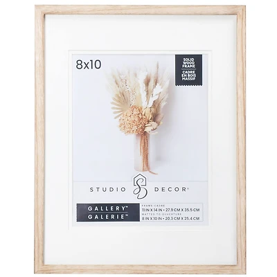 Gallery Natural Wood Frame with Mat by Studio Décor