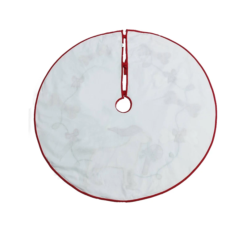 4ft. Dog with Candy Cane Tree Skirt by Ashland®