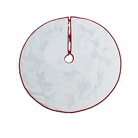 4ft. Dog with Candy Cane Tree Skirt by Ashland®