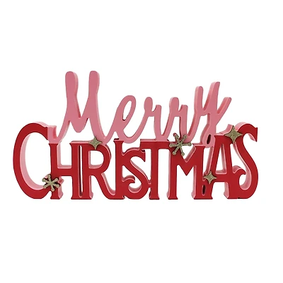 14" Die-Cut Merry Christmas Tabletop Décor by Ashland®