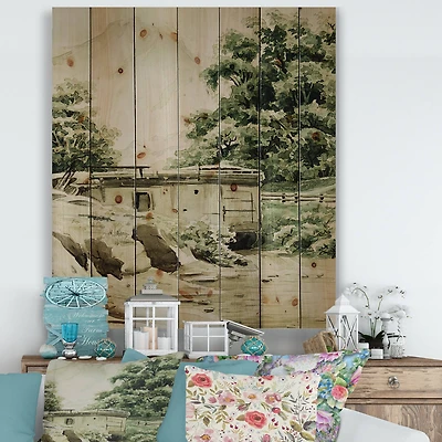 Designart - Cabin In The Mountains