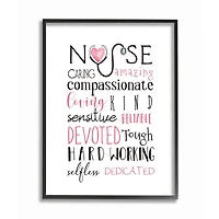 Stupell Industries Nurse Inspirational Description Healthcare Professional Gratitude Framed Wall Art