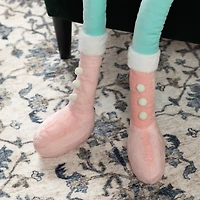 Glitzhome® 60"H Christmas Oversized Fabric Nutcracker With Dangle Legs