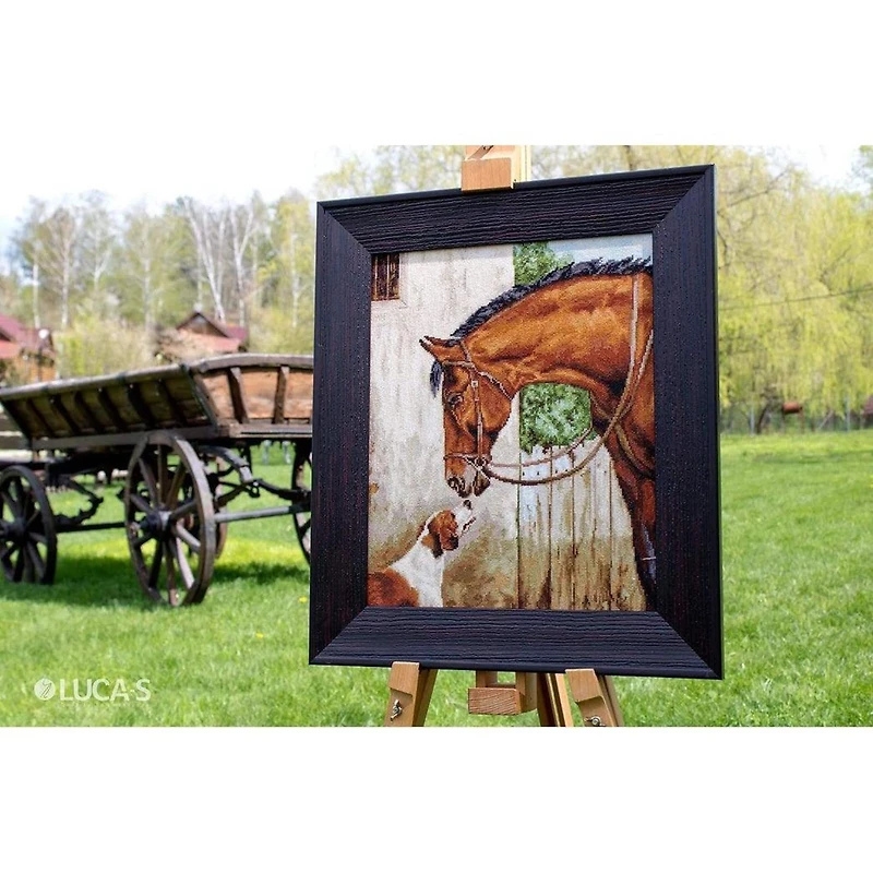 Luca-s Hunter And Foxhound Counted Cross Stitch Kit