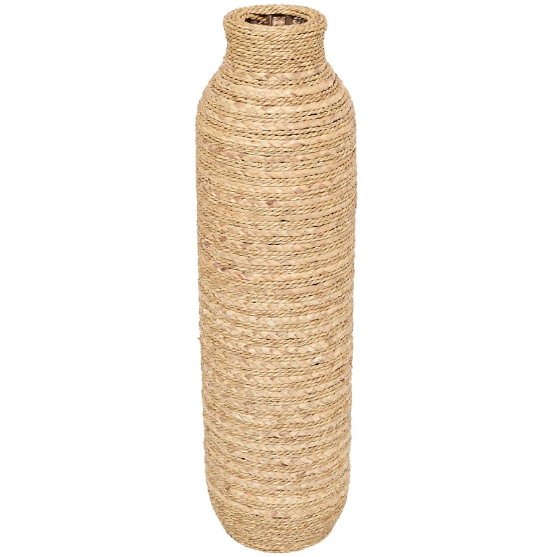 32" Brown Seagrass Handmade Vase