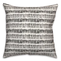 18" Hatch Marks Indoor/Outdoor Pillow