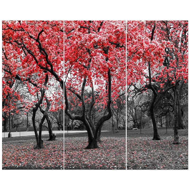 Designart - Red flower Trees Blossom