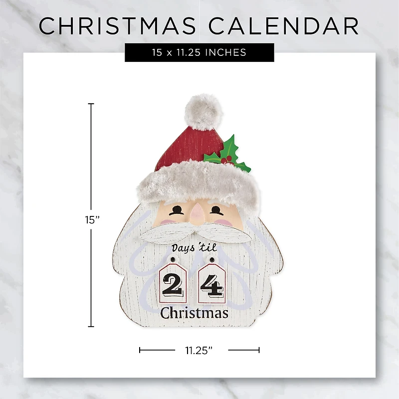 DII® Santa Head Days 'Til Christmas Advent Calendar