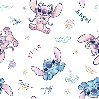 Disney® Stitch & Angel Sketch Cotton Fabric