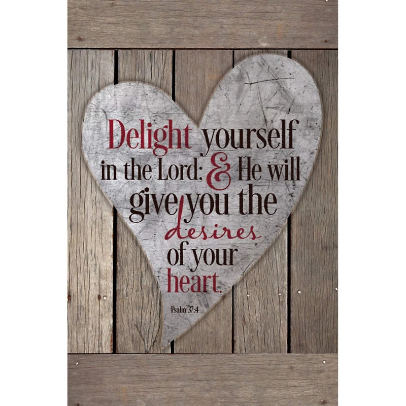 New Horizons Delight Yourself In The Lord Wood Plaque