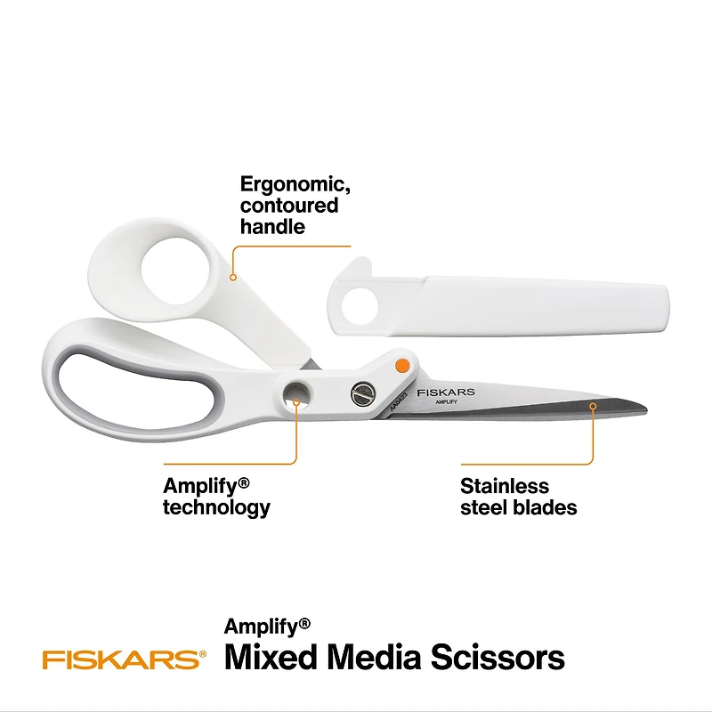 Fiskars® SoftGrip® Amplify Mixed Media Shears