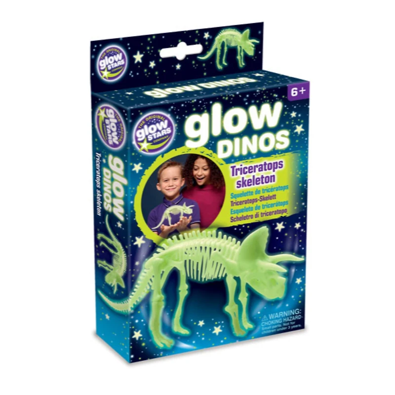 The Original Glowstars® Company Glow-In-The-Dark Dinos Triceratops Skeleton