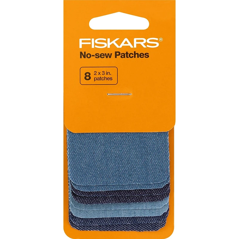 Fiskars® Denim No-Sew Patches, 8ct.