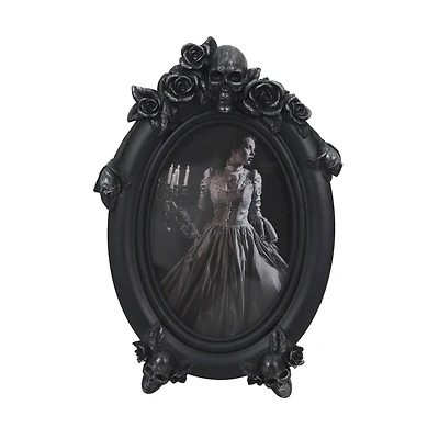 4" x 6" Black Rose & Skull Tabletop Frame by Ashland®