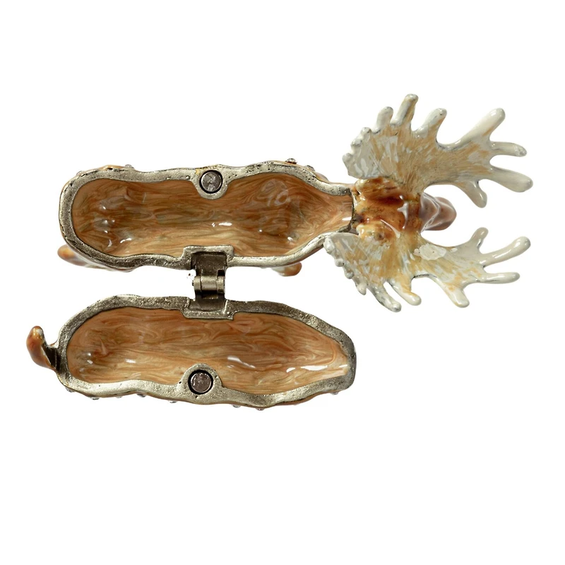 Hello Honey® 3.5" Brown Majestic Moose Trinket Box