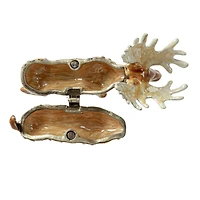Hello Honey® 3.5" Brown Majestic Moose Trinket Box