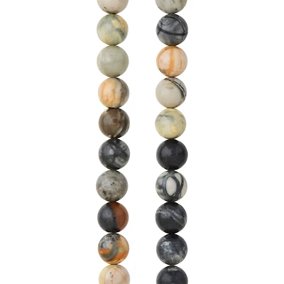 Picasso Jasper Round Beads by Bead Landing™, 8mm