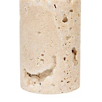 Hello Honey® Natural Round Travertine Salt & Pepper Shaker Set
