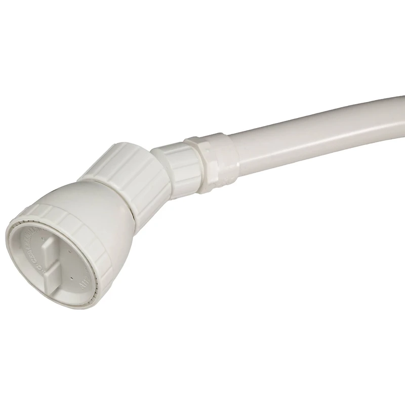 Swim Central 7ft. White Standard Poolside Swimming Pool Shower with Foot Wash Spigot