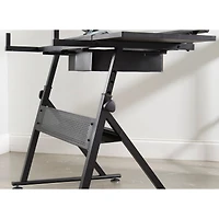 Metal & Glass Artist Table by Artist's Loft