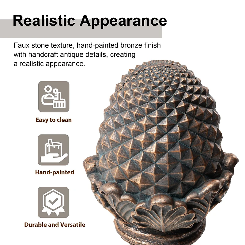 Glitzhome® 22.5" Artichoke Garden Statue