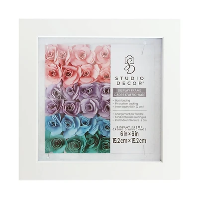 Flat White Display Frame by Studio Décor