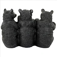 Design Toscano 12" Black Bear Cubs Welcome Statue