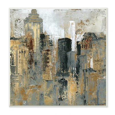 Stupell Industries Abstract Cityscape Wall Art