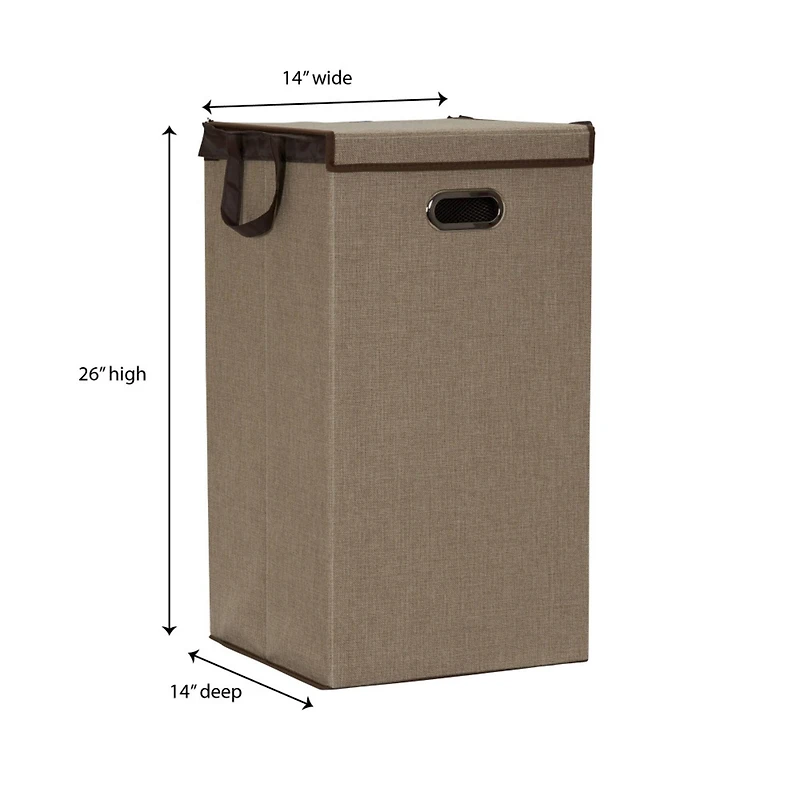 Household Essentials 26" Laundry Hamper with Lid