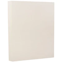 JAM Paper Strathmore Natural White Wove 8.5" x 11" Cardstock, 50 Sheets