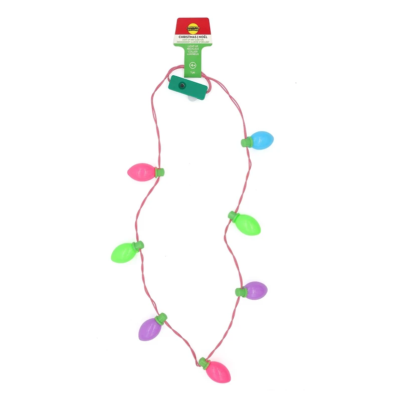 Multicolor Bulb Light-Up Necklace by Creatology™
