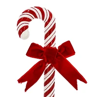 8" Red & White Candy Cane with Bow Tabletop Décor by Ashland®