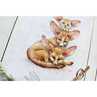 MP Studia Fennec Fox Family Cross Stitch Kit