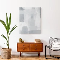 Blue Gray Abstract Canvas Wall Art