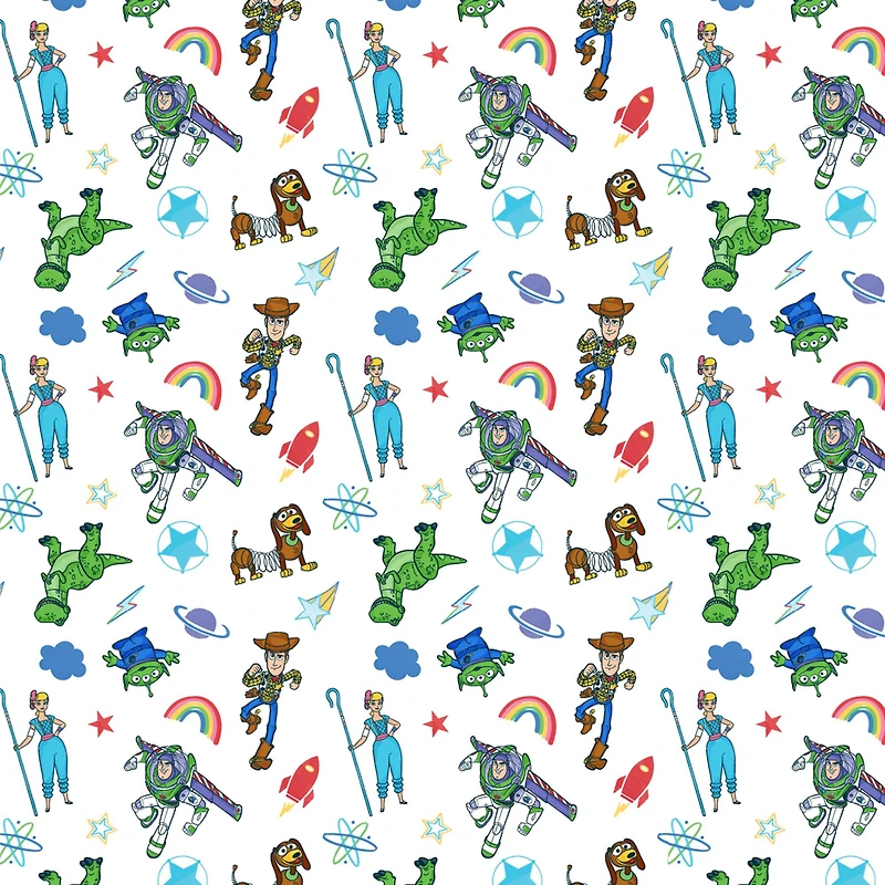 Disney Pixar Toy Story Characters Cotton Fabric