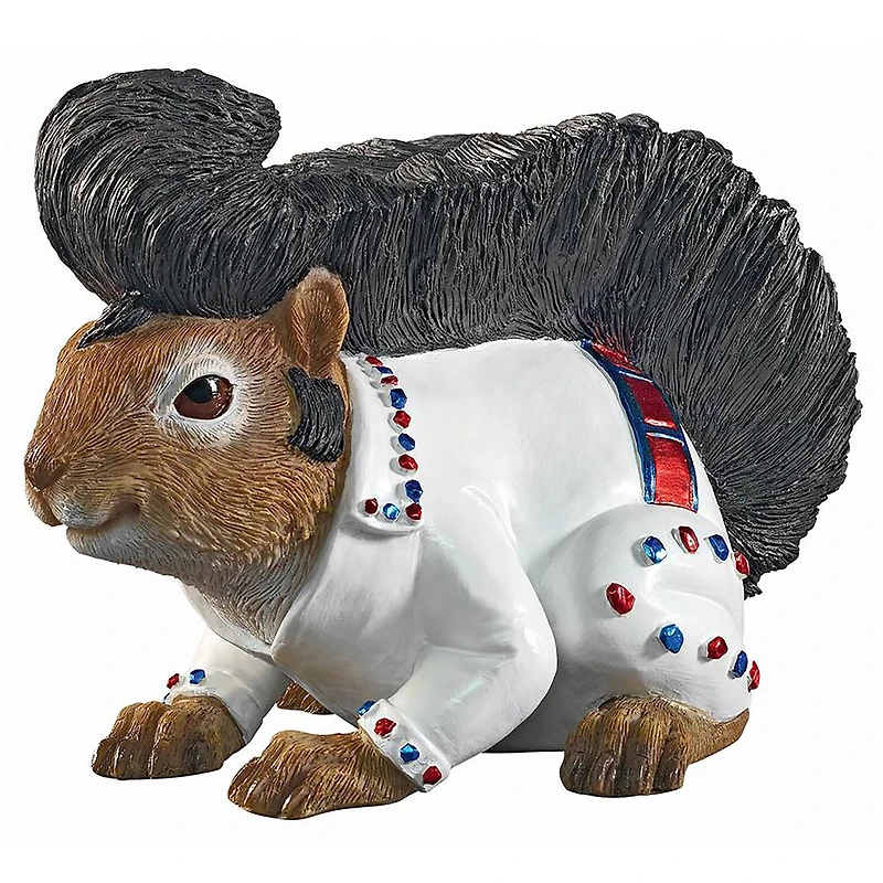 Design Toscano 7" Elmer the Rock and Roll Squirrel Garden Statue