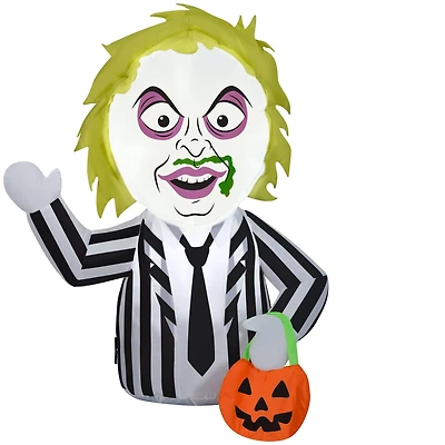 3ft. Airblown® Inflatable Stylized Beetlejuice with Treat Sack Car Buddy