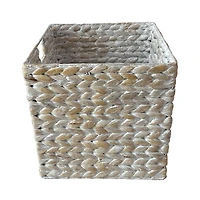 Small Whitewashed Cube Basket by Ashland®