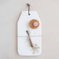 Hello Honey® Marble Cheese Cutting Board & Canape Knife Set