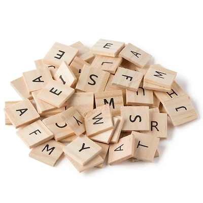 6 Packs: 60 ct. (360 total) 3/4" Wood Alphabet Tiles by Make Market®