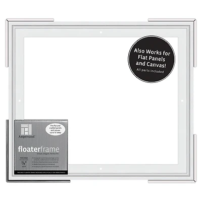 Ampersand® White Thin Edge 7/8" Deep Floaterframe