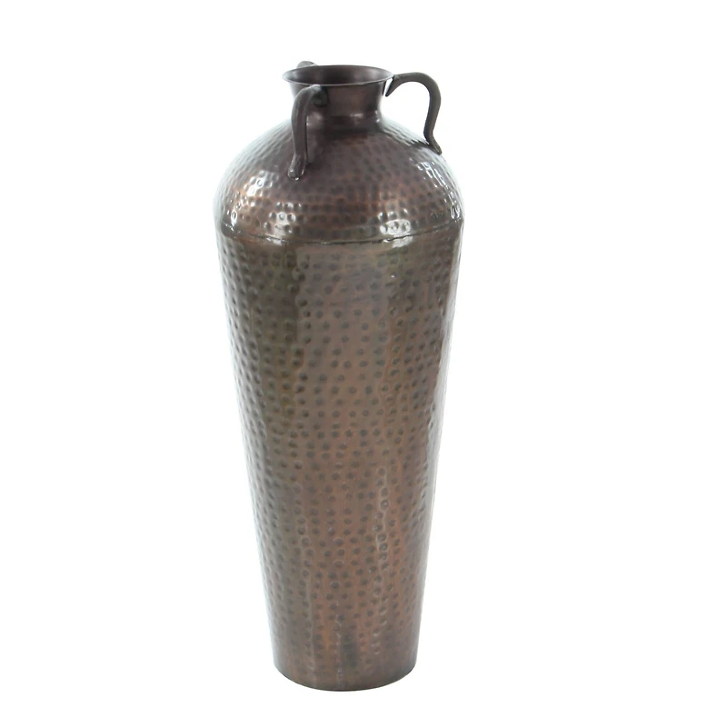 Brown Metal Rustic Vase, 32" x 12" x 12"